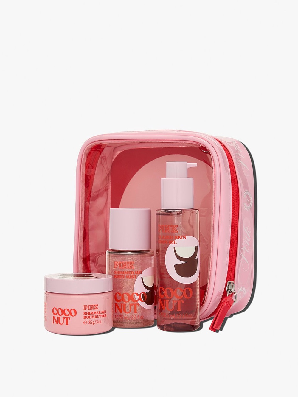 Coconut mini body care travel set